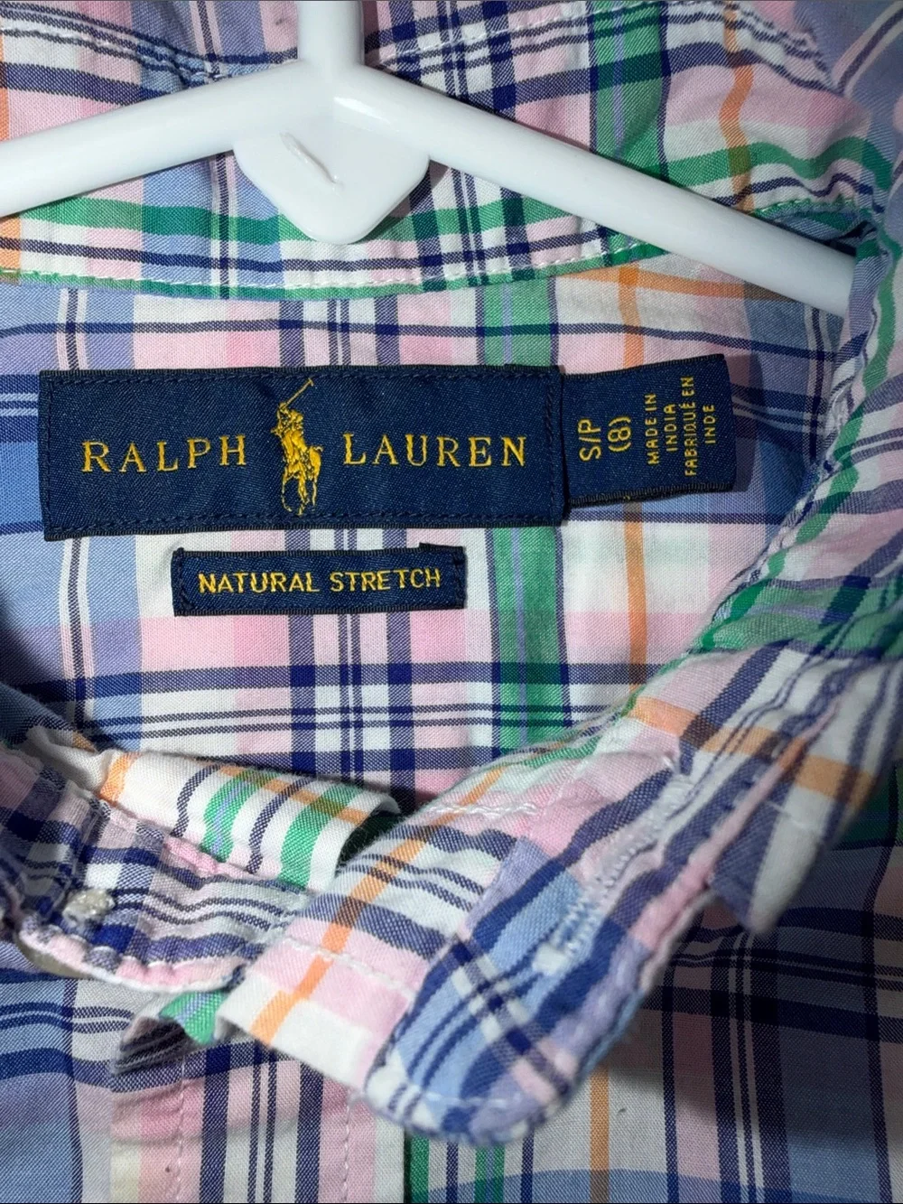 Ralph Lauren Multicolor Plaid Short-Sleeve Button-Down Shirt